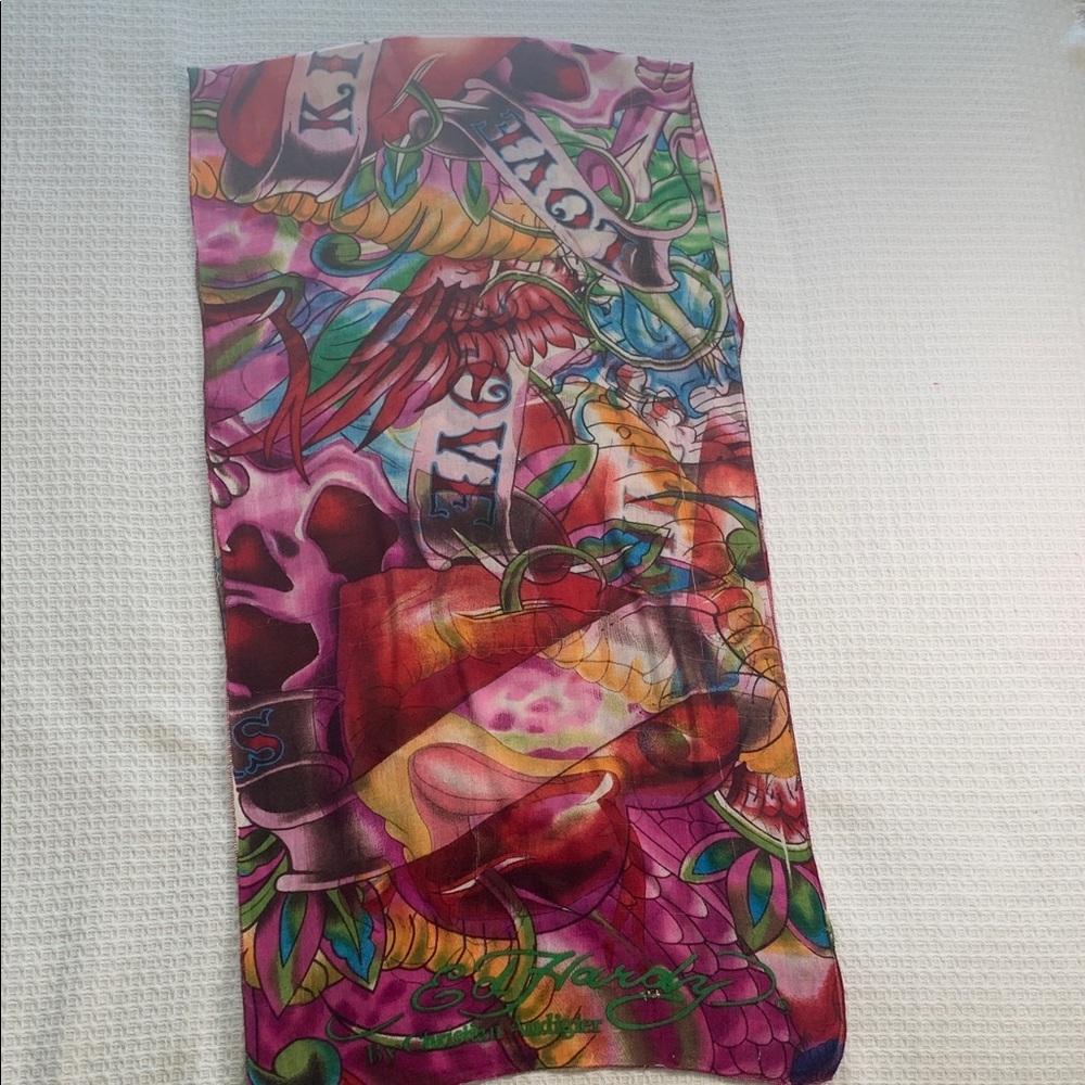 Ed Hardy by Christian Audigier love kills scarf